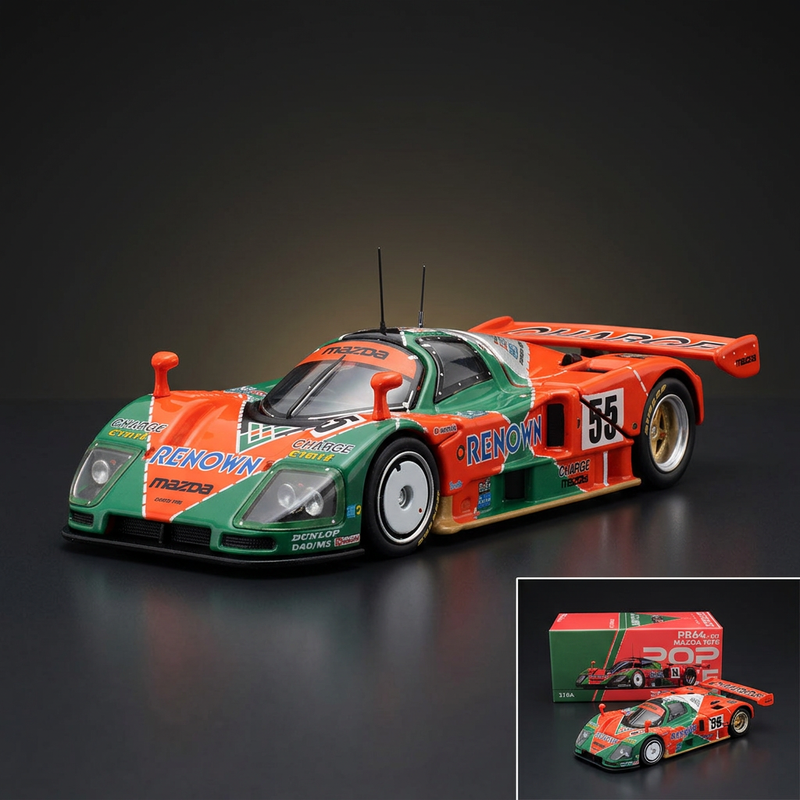 Pop Race 1:64 Mazda 787B #55 - 1991 Le Mans Winner