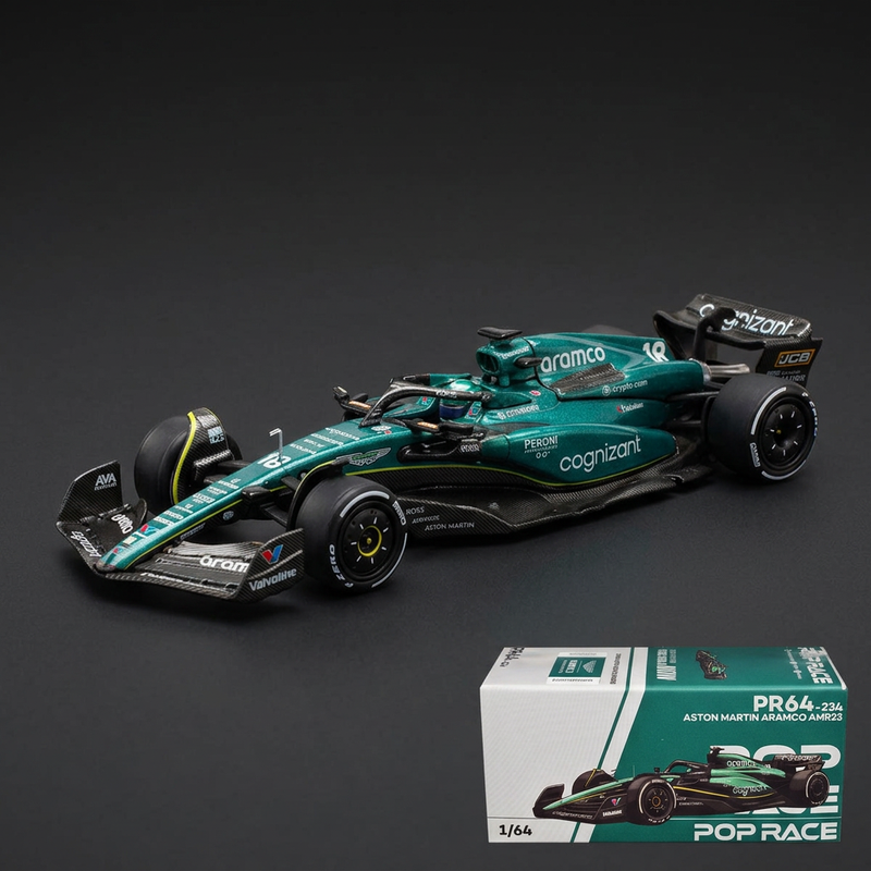 Pop Race 1:64 Aston Martin AMR23 #18 Lance Stroll F1 World Championship (2023)