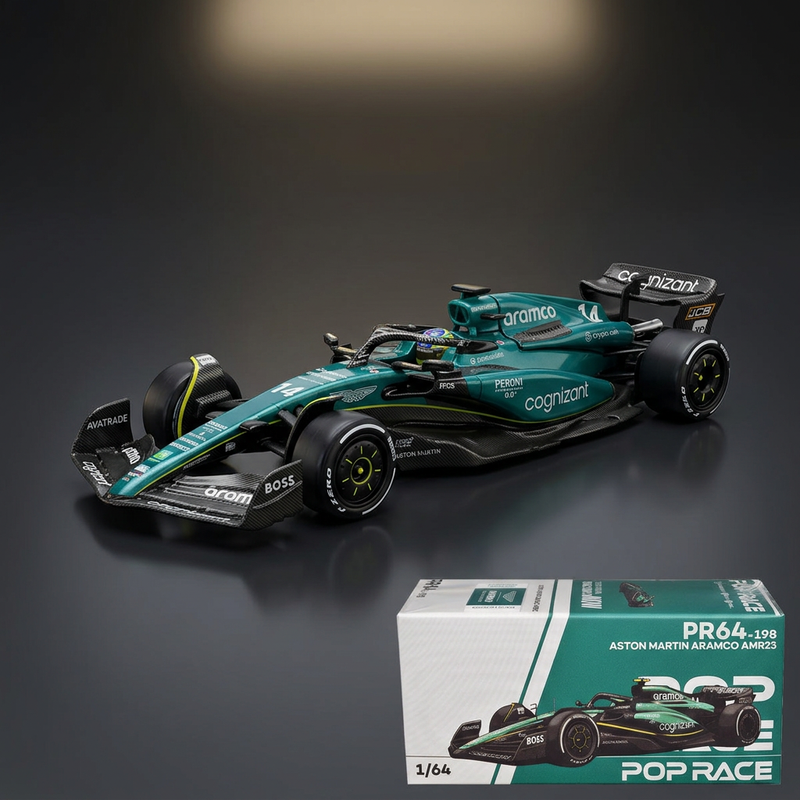 Pop Race 1:64 Aston Martin AMR23 #14 Fernando Alonso F1 World Championship (2023)