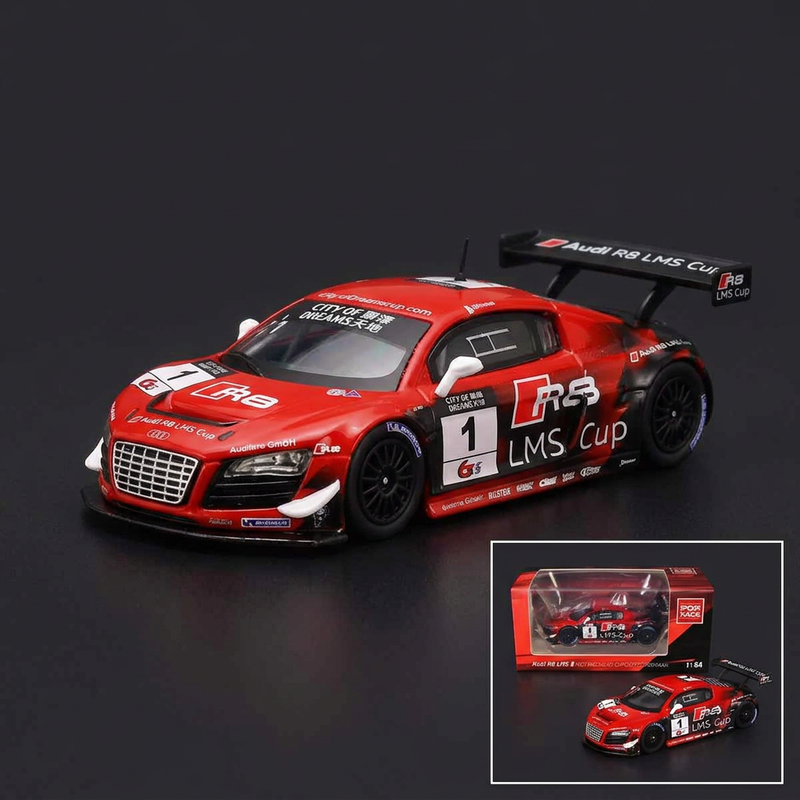 Pop Race 1:64 Audi R8 LMS #1 - Mortara, 2013 Macau Winner