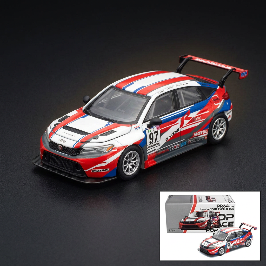 Pop Race 1:64 Honda Civic Type R TCR #97 M&K Racing