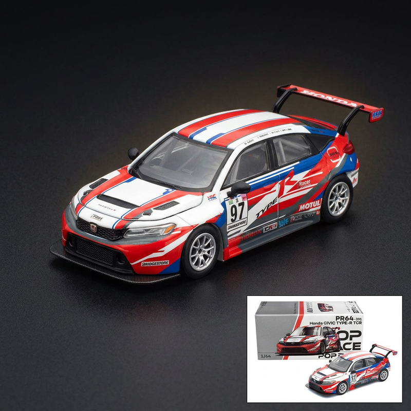 Pop Race 1:64 Honda Civic Type R TCR #97 M&K Racing
