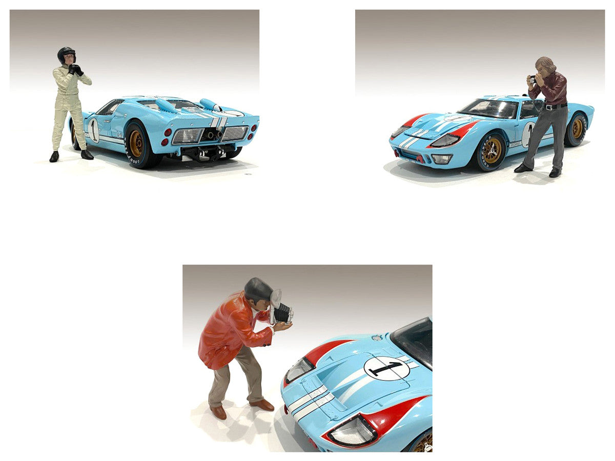 "Race Day 1" 6 piece Figurine Set for 1/18 Scale Models by American Diorama-2