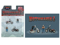 "Motomania 5" 4 piece Diecast Set (2 Figures and 2 Motorcycles) Limited Edition to 4800 pieces Worldwide for 1/64 Scale Models by American Diorama-0