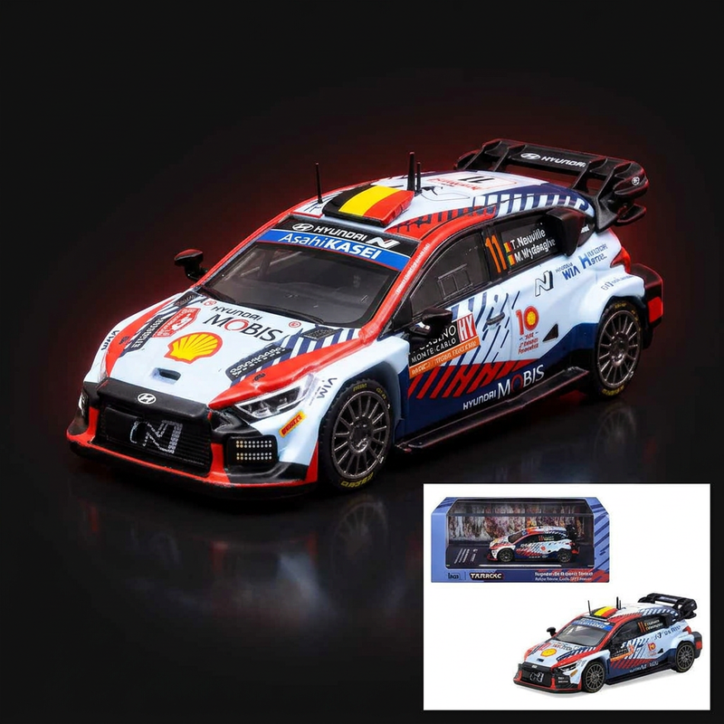Tarmac Works 1:64 Hyundai i20 N Rally1 #11 - 2024 Monte Carlo Winner