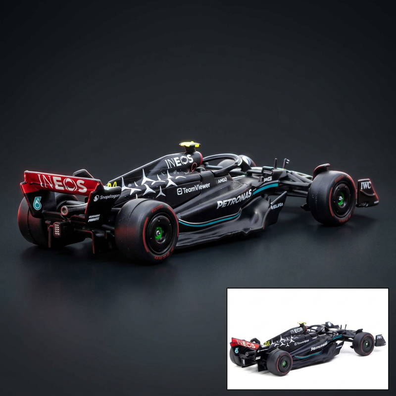 Tarmac Works 1:64 Mercedes-AMG W14 #44 - Hamilton, 2023 Hungarian GP Pole