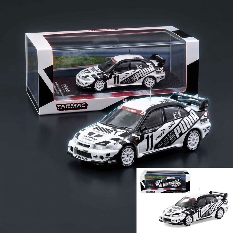 Tarmac Works 1:64 Mitsubishi Lancer Evo VI TME #11 - 2000 Puma Super Taikyu