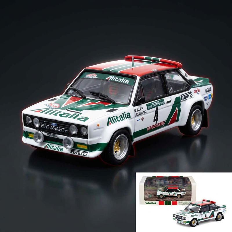 Tarmac Works 1:64 Fiat 131 Abarth #4 - 1978 Rally Portugal Winner