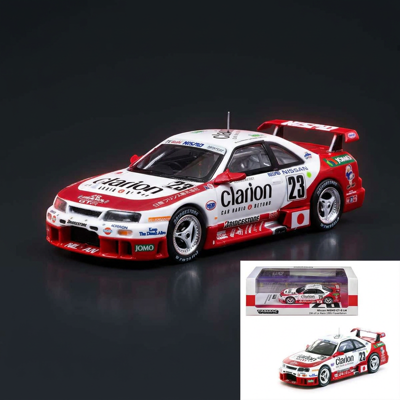 Tarmac Works 1:64 Nissan NISMO GT-R LM #23 - 1995 Le Mans Presentation